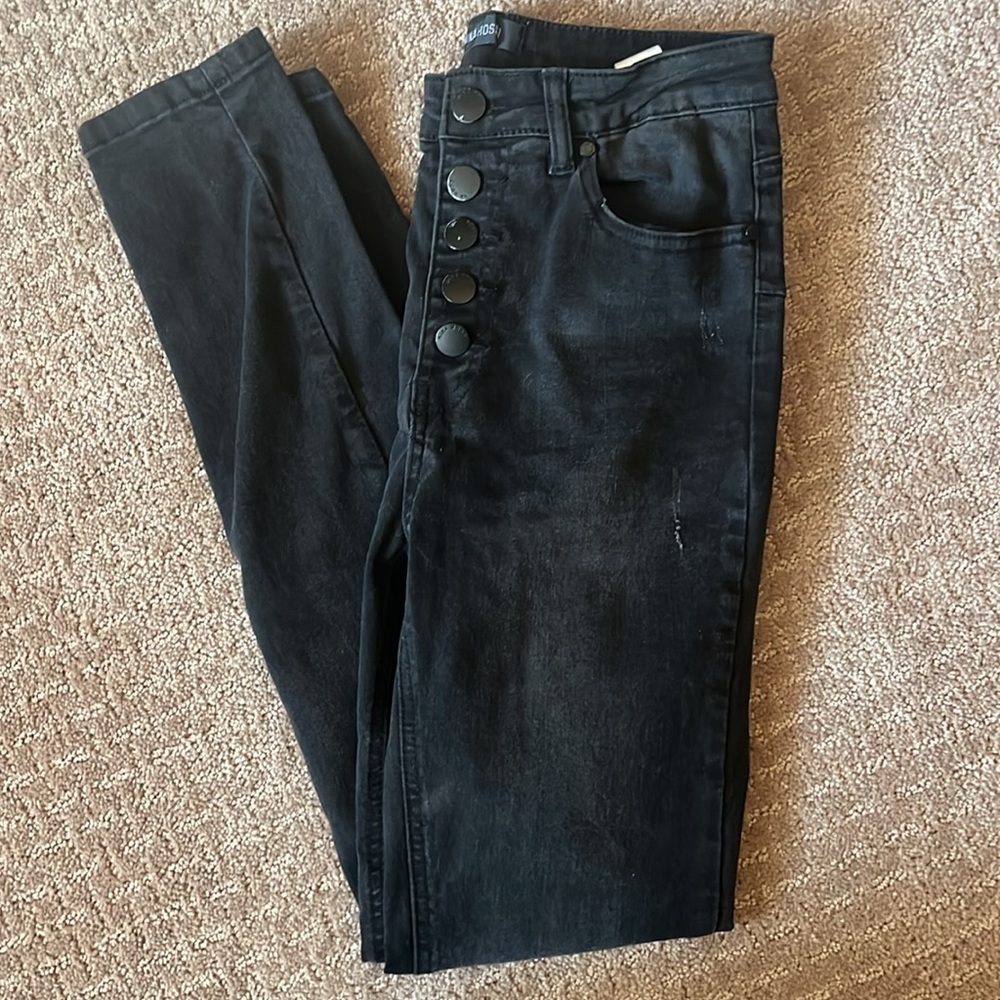 High waisted, skinny jeans
